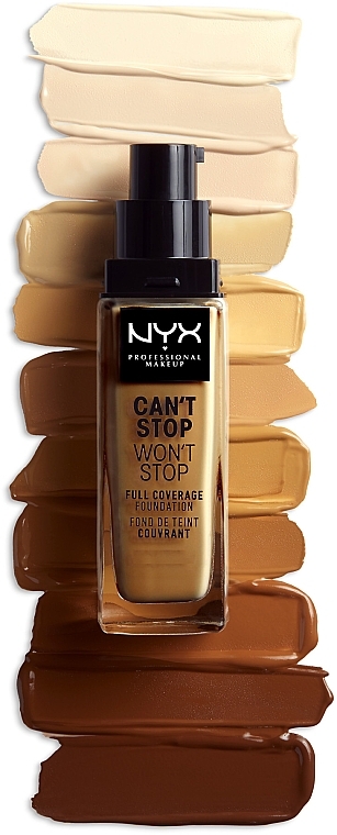 Foundation - NYX Professional Makeup Can't Stop Won't Stop Full Coverage Foundation — photo N2