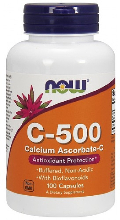 Vitamin C & Calcium Ascorbate in Capsules - Now Foods Vitamin C-500 Calcium Ascorbate Capsules — photo N2