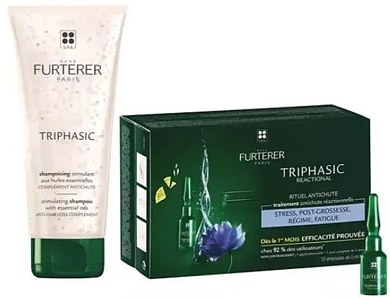 Set - Rene Furterer Triphasic (shmp/50ml + treatm/12x5ml) — photo N1