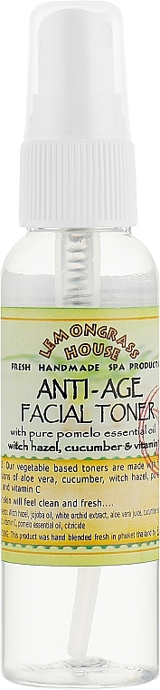 Refreshing Facial Tonic "Anti-Aging" - Lemongrass House Anti-Age Facial Toner — photo N1