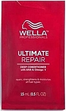 Fragrances, Perfumes, Cosmetics Conditioner for All Hair Types - Wella Professionals Ultimate Repair Deep Conditioner With AHA & Omega-9 (mini)