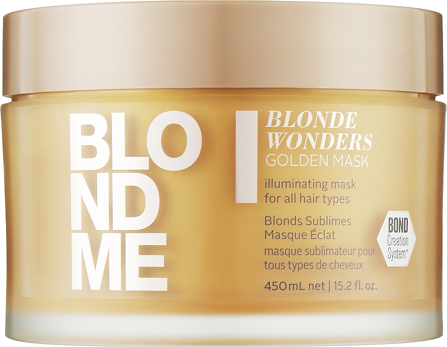 Hair Mask - Schwarzkopf Professional Blondme Blonde Wonders Golden Mask — photo N1