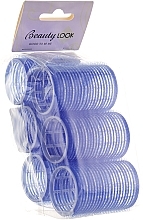 Velcro Rollers, blue, 6 pcs - Beauty Look — photo N1