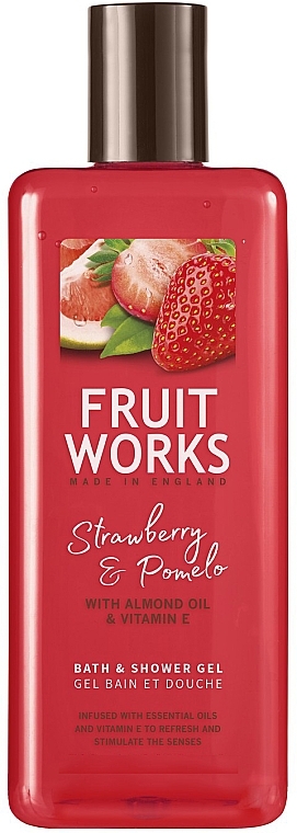 Shower Gel "Strawberry & Pomelo" - Grace Cole Fruit Works Hand Wash Strawberry & Pomelo — photo N1