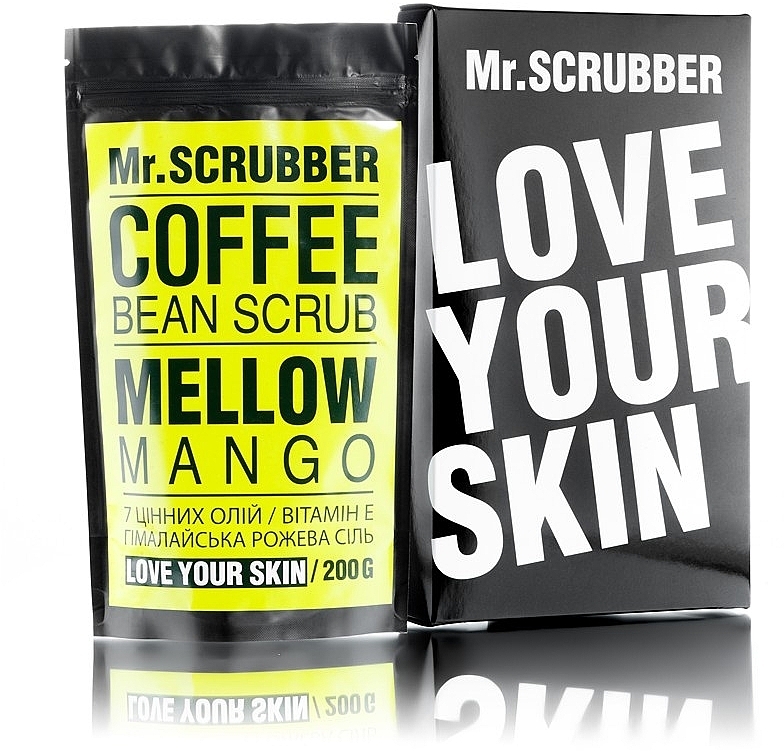 Face & Body Coffee Scrub - Mr.Scrubber Mellow Mango Scrub — photo N1