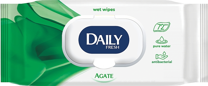 Universal Wet Wipes, with a valve - Daily Fresh Wet Wipes Agate — photo N1