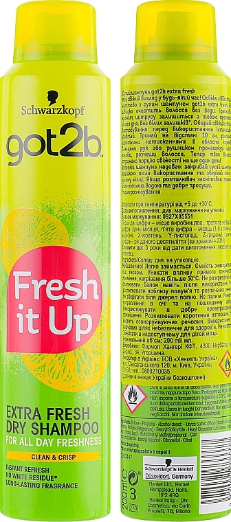 Set "Crazy" - Got2b Crazy (dry/shmp/200ml + hair/spray/300ml + hair/dye/90ml) — photo N8