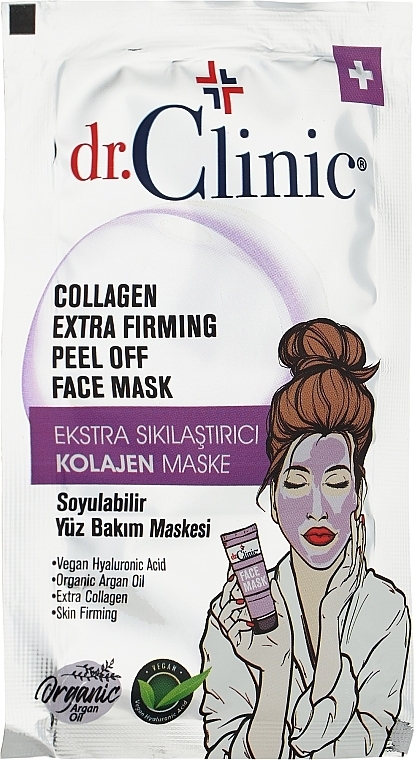 Intensive Face Peeling Mask - Dr. Clinic Collagen Extra Firming Peel Off Face Mask — photo N1