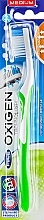 Toothbrush "Oxigen", medium, green - Piave — photo N1