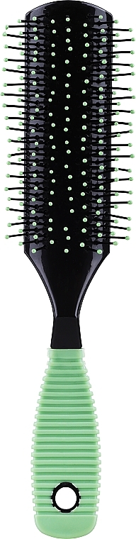 Detangling Brush, 21 cm, green and black - Ampli — photo N1