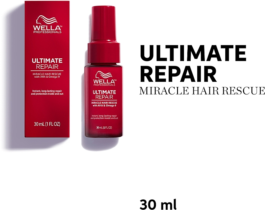 Serum for All Hair Types - Wella Professionals Ultimate Repair Miracle Hair Rescue With AHA & Omega-9 — photo N2