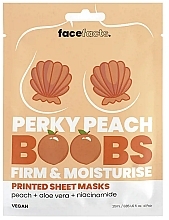Fragrances, Perfumes, Cosmetics Firming Breast Sheet Mask - Face Facts Perky Peach Firming Boob Sheet Mask