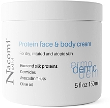 Face & Body Cream for Dry & Irritated Skin - Nacomi Protein Face Cream — photo N1