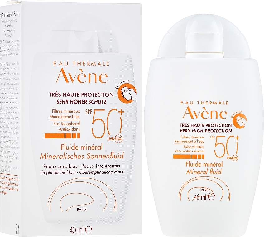 Mineral Sunscreen Fluid - Avene Eau Thermale Mineral Fluid SPF 50+ — photo N1