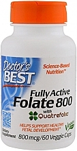 Fully Active Folate, 800 mcg - Doctor's Best Fully Active Folate with QuatreFolic — photo N1