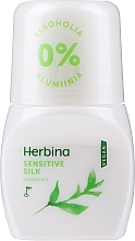 Fragrances, Perfumes, Cosmetics Roll-on Deodorant "Sensitive Silk" - Berner Herbina Sensitive Silk