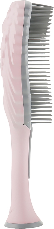 Compact Angel Hair Brush, light pink & gray - Tangle Angel Cherub 2.0 Soft Touch Pink — photo N4