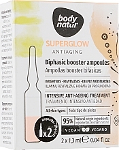 Biphasic Face Ampoules - Body Natur Superglow Antiaging Biphasic Booster Ampoules — photo N6