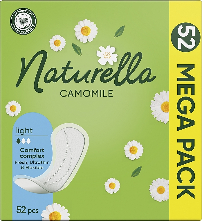 Daily Liners, 52pcs - Naturella Camomile Light XL Pack — photo N1