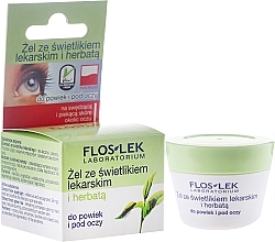 Fragrances, Perfumes, Cosmetics Lid and Under Anti-Aging Eye Gel with Eyebright and Green Tea - Floslek Lid And Under Eye Gel With Eyebright And Green Tea 