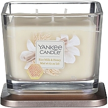 Fragrances, Perfumes, Cosmetics Scented Candle in Glass - Yankee Candle Elevation Rice Milk & Honey