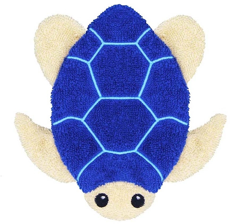 Kids Puppet Bath Sponge 'Turtle Matilda' - Fuernis Wash Glove Big — photo N2