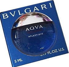 Fragrances, Perfumes, Cosmetics Bvlgari Aqva Pour Homme Atlantiqve - Eau de Toilette (mini size)