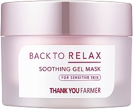 Fragrances, Perfumes, Cosmetics Softening Gel Mask for Sensitive Skin - Thank You Farmer Back To Relax Soothing Gel Mask