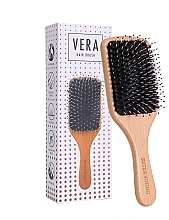 Wooden Hair Brush with Combined Bristles - Sister Young Vera Wood Brush Bv — photo N1