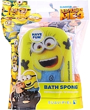 Fragrances, Perfumes, Cosmetics Kids Bath Sponge "Minnioins", Jerry, yellow-dark blue - Suavipiel Minnioins Bath Sponge