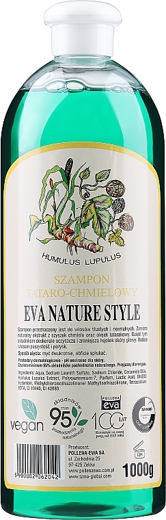 Normal Hair Shampoo - Eva Natura Nature Style Tataro-Hops Shampoo — photo N1