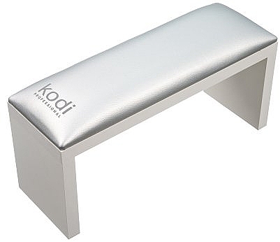 Manicure Hand Rest, White Legs, Silver - Kodi Professional — photo N1