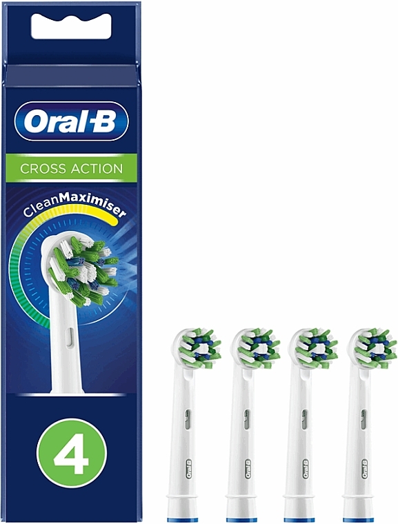 Electric Toothbrush Head, 4 pcs - Oral-B Cross Action — photo N3