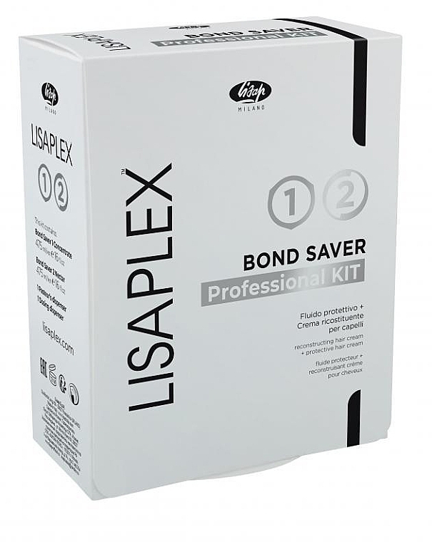 Set - Lisap Lisaplex Bond Saver Kit (h/fluid/475ml + h/filler/475ml) — photo N2