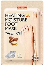 Heating Moisture Foot Mask with Argan Oil - Purederm Heating Moisture Foot Mask “Argan Oil” — photo N1