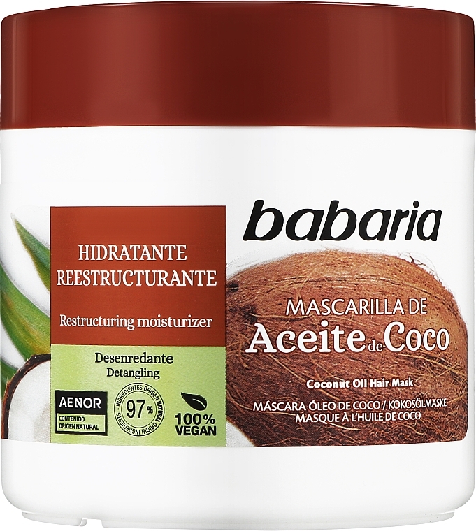 Coconut Oil Hair Mask - Babaria Hair Mark Coconut Oil — photo N8