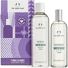 Fragrances, Perfumes, Cosmetics Set - The Body Shop Florals & Frost White Musk Treats (mist/100ml + sh/gel/250ml)