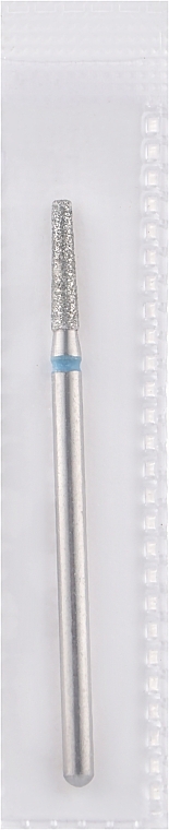 Diamond Nail File Drill Bit, frustum, L-10 mm, 2.1 mm, blue - Head The Beauty Tools — photo N1