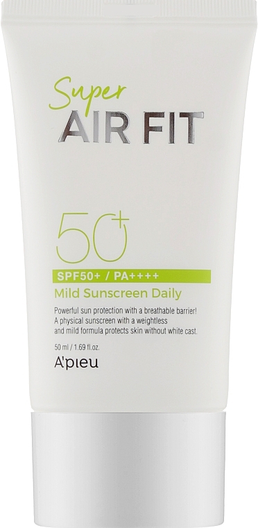 Sun Cream - A'Pieu Super Air Fit Mild Sunscreen Daily SPF50+ PA++++ — photo N1