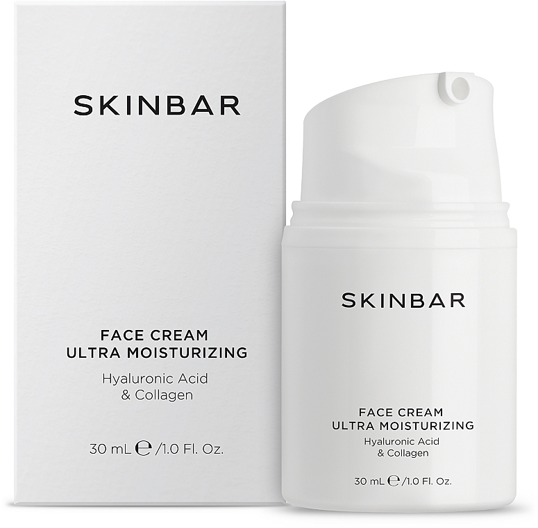 Moisturizing Face Cream with Hyaluronic Acid & Collagen - SKINBAR Hyaluronic Acid & Collagen Face Cream — photo N1