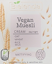 Matte Face Cream - Bielenda Vegan Muesli Mattifying Day Night Cream — photo N1