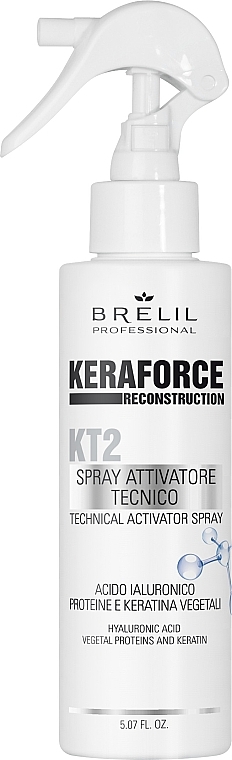 Activator Hair Spray - Brelil Keraforce KT2 Technical Activator Spray — photo N1