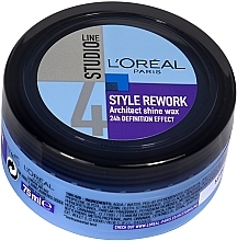 Fragrances, Perfumes, Cosmetics Styling Wax - L'Oreal Paris Studio Line Style Rework Architect Shine Wax