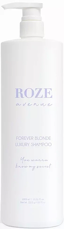 Anti-Yellow Shampoo for Blonde Hair - Roze Avenue Forever Blonde Luxury Shampoo — photo N4