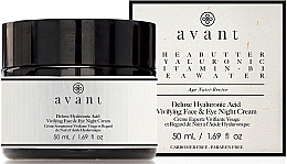 Fragrances, Perfumes, Cosmetics Hyaluronic Acid Night Cream - Avant Skincare Deluxe Hyaluronic Acid Night Cream