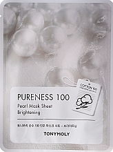 Fragrances, Perfumes, Cosmetics Pearl Extract Sheet Mask - Tony Moly Pureness 100 Pearl Mask Sheet 