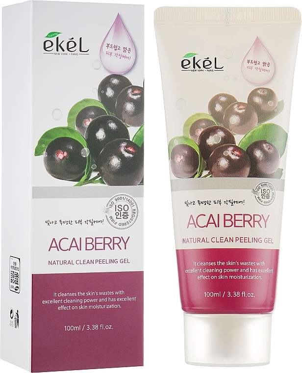 Facial Peeling Gel "Acai Berry" - Ekel Acai Berry Natural Clean Peeling Gel — photo N2