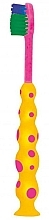 Fragrances, Perfumes, Cosmetics Soft Toothbrush M65 'Dino', yellow - Mattes Rebi-Dental Dino Tothbrush