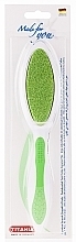 Fragrances, Perfumes, Cosmetics Double-Sided Foot File, light green - Titania