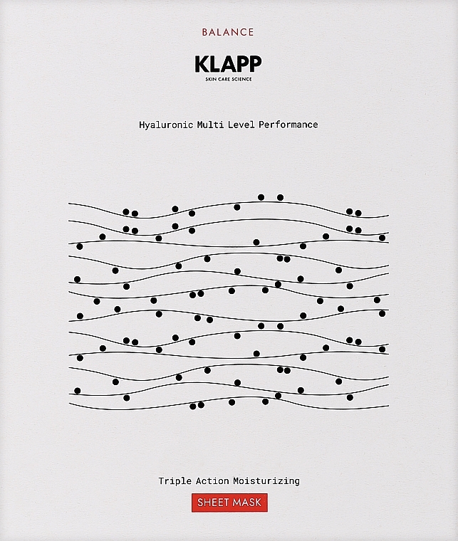 Face Mask - Klapp Triple Action Moisturizing Sheet Mask — photo N1